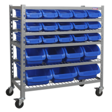 22 Bin Mobile Storage System