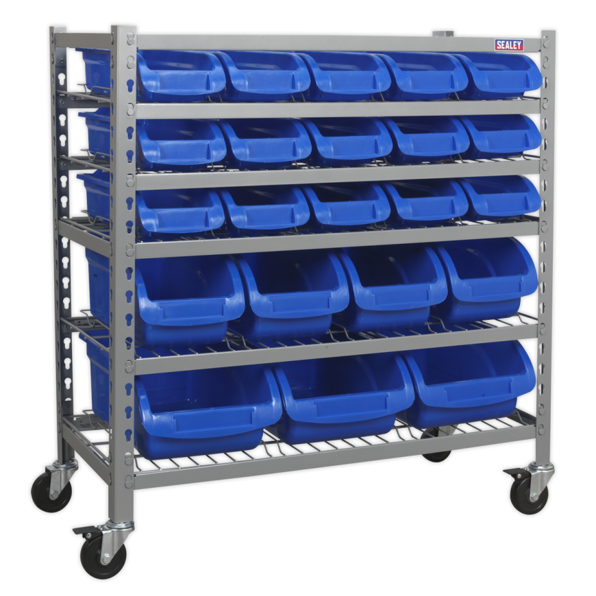 22 Bin Mobile Storage System