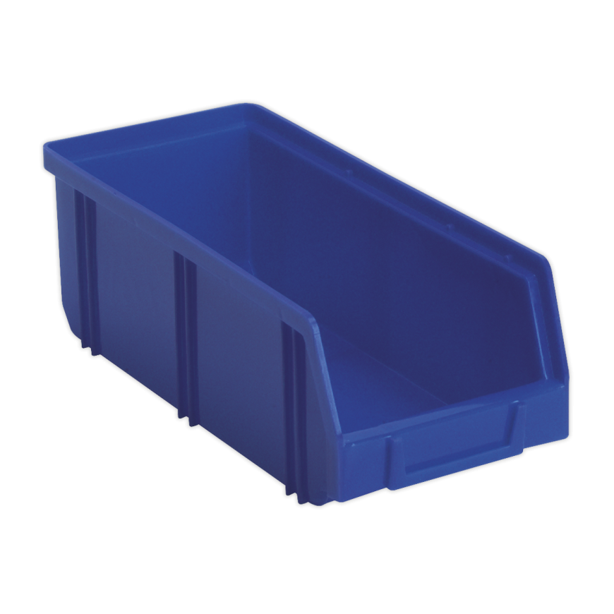 105 x 240 x 85mm Deep Plastic Storage Bin - Blue - Pack of 28