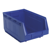 210 x 355 x 165mm Plastic Storage Bin - Blue - Pack of 20