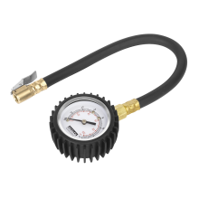 Tyre Pressure Gauge with Clip-On Connector