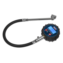 Digital Tyre Pressure Gauge with Twin Push-On Connector