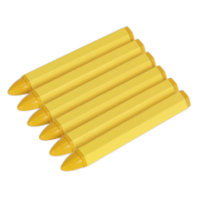 Yellow Tyre Marking Crayon - Pack of 6