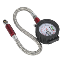 Tyre Pressure & Tread Depth Gauge with Flexible Hose