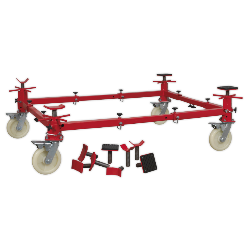 900kg Adjustable 4-Post Vehicle Moving Dolly