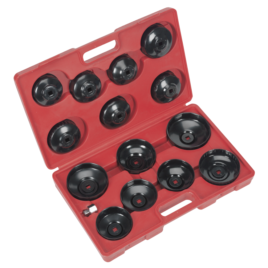 15pc Oil Filter Cap Wrench Set