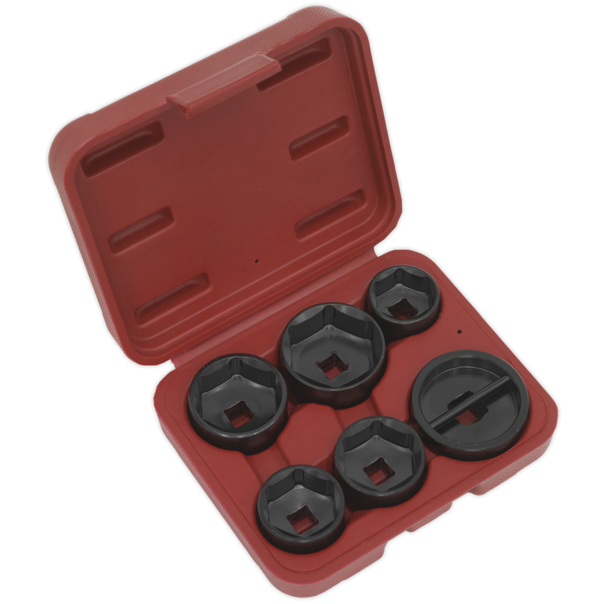 6pc Oil Filter Cap Wrench Set