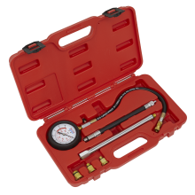 6pc Petrol Engine Compression Tester - Deluxe Kit