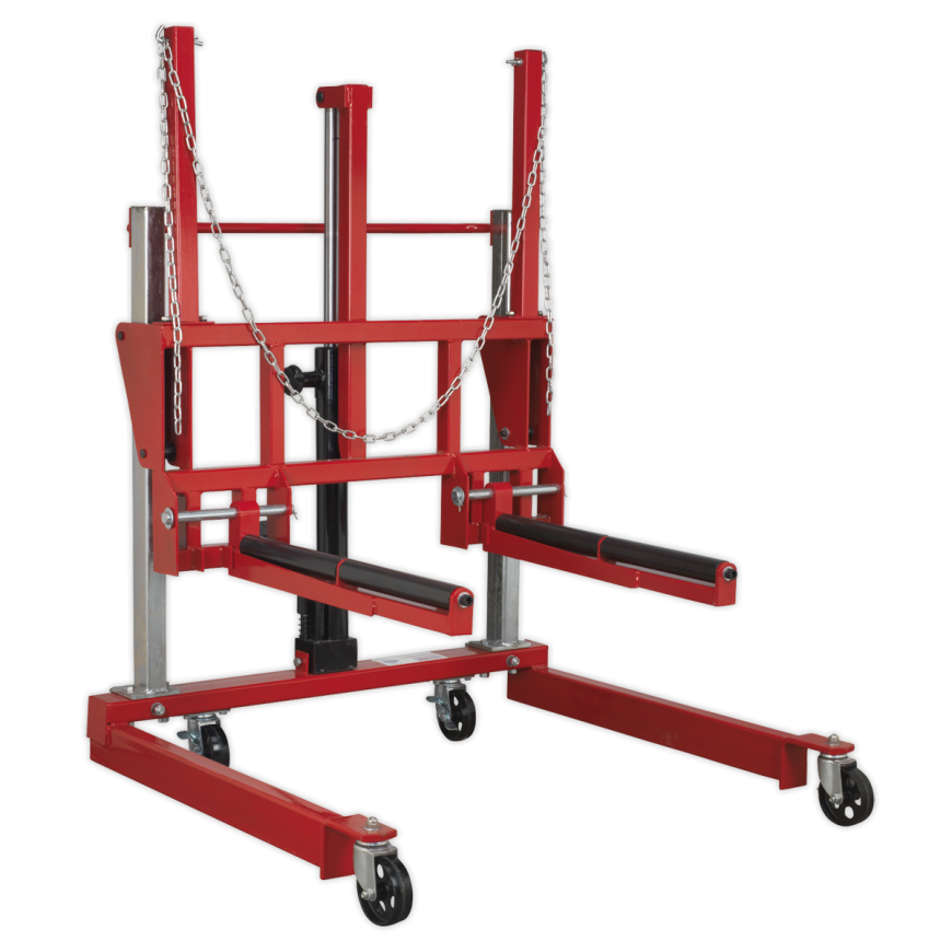 500kg Wheel Removal Trolley with Adjustable Width