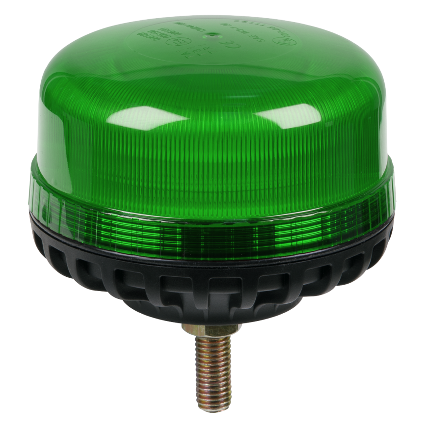 12V/24V SMD LED Warning Beacon with 12mm Bolt Fixing - Green