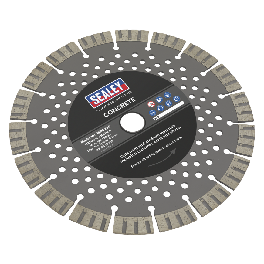 Ø230mm Concrete Cutting Disc Dry Use