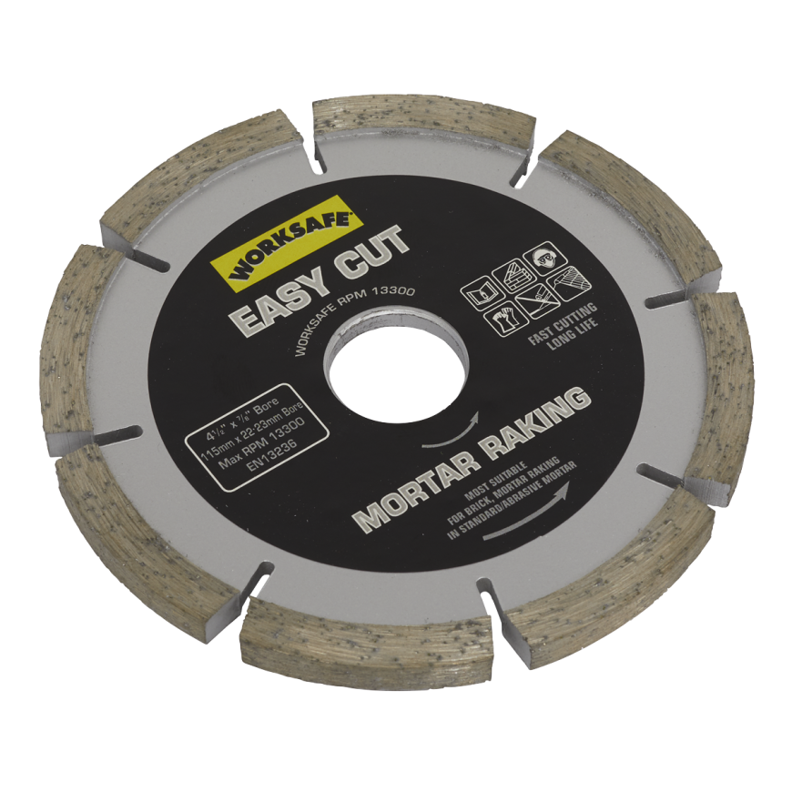 Ø115 x Ø22mm Easy Cut Diamond Blade - Mortar Raker