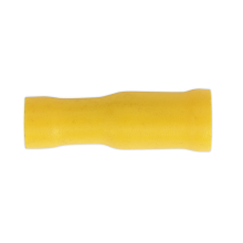 Ø5mm Yellow Female Socket Terminal - Pack of 100